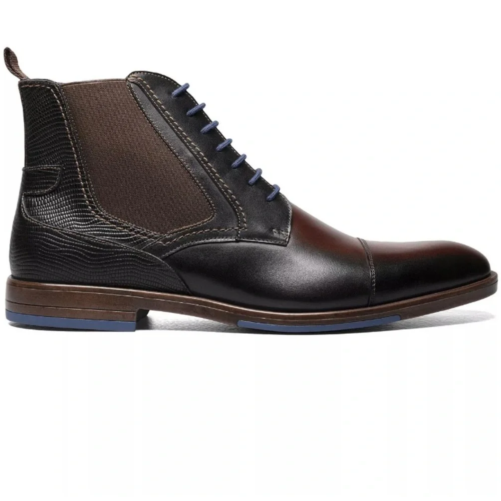STACY ADAMS Men's Rafferty Cap Toe Lace Up Boots Size 7